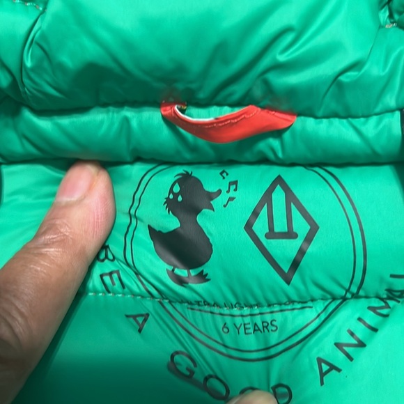 Save the Duck X The Animal observatory Kids Red lobster coat sz 6 Nwot,8 yrs NWT - Picture 9 of 15